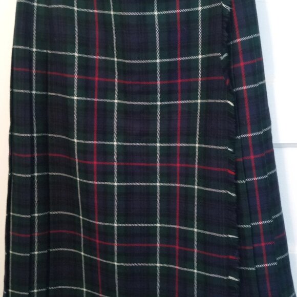Vintage Green Wool Kilt From Jedburgh Scotland Size 12 - Picture 7 of 7